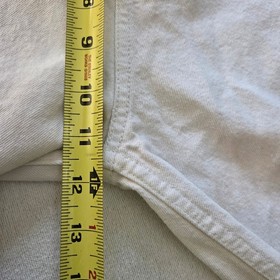Nuon Womens White Wide Leg Jeans Pink Smiley Face Flower High Rise Size 26