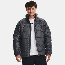 NEW Under Armour Men's MEDIUM Storm Insulated Jacket - 1380871 - Grey/Black