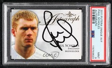 2011 Futera World Football Unique Auto 17/50 Paul Scholes PSA 9 MINT Auto 0cp0
