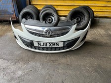 2011 VAUXHALL CORSA FRONT BUMPER + GRILLE + FOG LAMPS IN WHITE