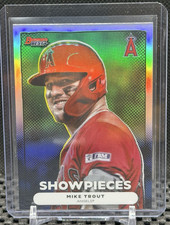 Mike Trout 2025 Bowman's Best Showpieces Refractor #9 - Los Angeles Angels