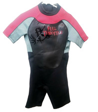Full Throttle Shorty Wetsuit Adult Mens Sz Medium Watersport Neoprene Wet Suit