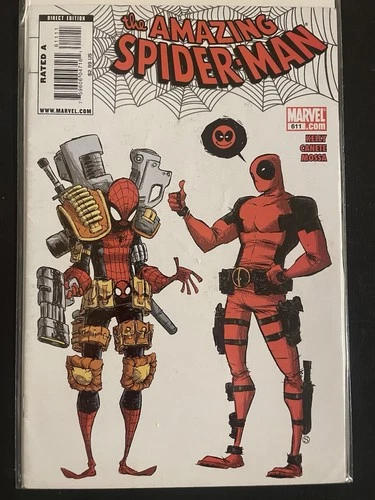 Marvel Comics Amazing Spider-Man #611 Deadpool Variant Scottie Young Cover