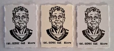 (3) BRETT HULL Blues Rare Gypsy Oak Micro Gumball Machine Hockey Cards