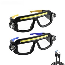Multifunctional Cob Glasses Headlight Type-c Charging Compact Portable Work Lamp