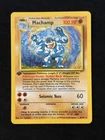 Pokemon TCG  Machamp First Edition Base Set Holo Rare  MP