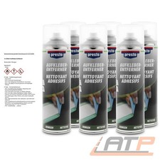 6X 500 ML PRESTO AUFKLEBER-ENTFERNER KLEBERENTFERNER KLEBE-ENTFERNER SPRAYDOSE