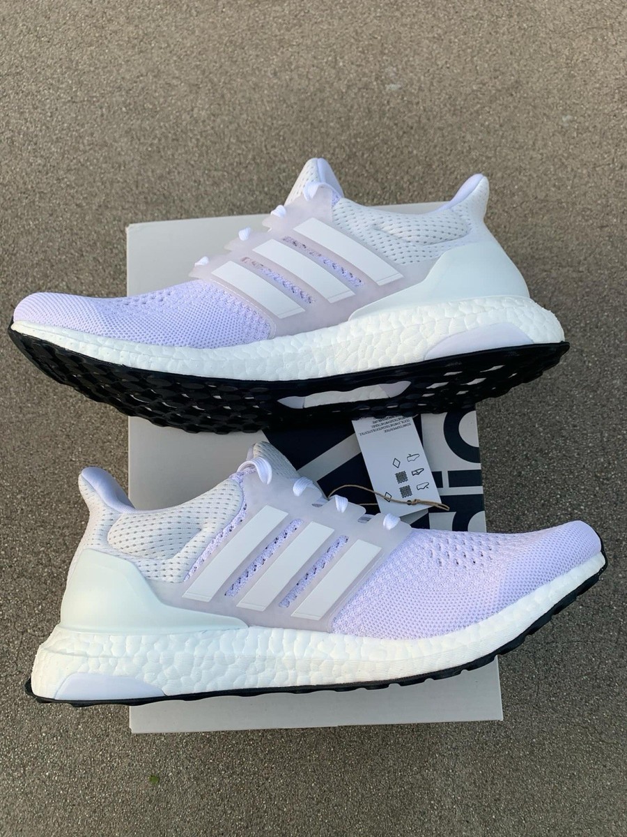 Adidas Ultraboost Triple White Mens Running Lifestyle Shoes HQ4202 Size 