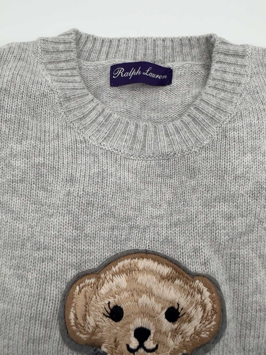 Ralph Lauren Purple Label Wool Polo Bear Sweater Women's Size