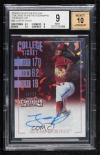 2016 Elite Extra Edition Cracked Ice 16/24 Justin Dunn #28 BGS 9 MINT Auto 0h2x