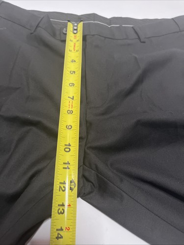 NEW Men’s Trousers Black Dress Tuxedo Pants Straight Leg Slacks Size Large - Picture 12 of 16