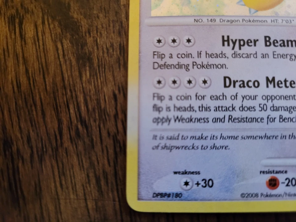 Pokemon TCG Dragonite 2/146 Legends Awakened 2008 Holo good condition - Image 4 of 4