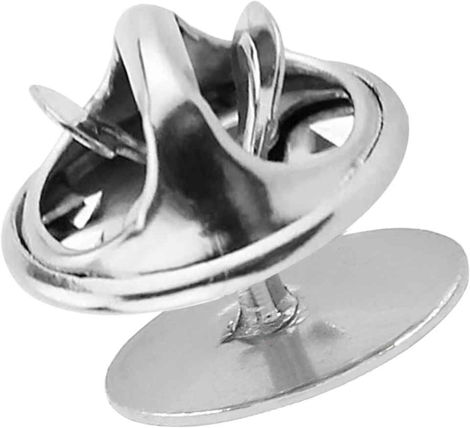 50 Pairs Silver Pin Backs Replacement for Craft and Jewelry Making - Image 3 of 4