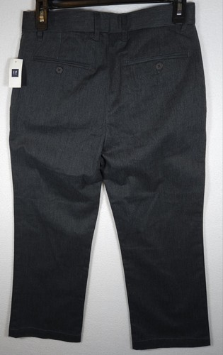 GAP Kids Boys Husky Straight Fit Dress Pants Gray Size 8 - Picture 5 of 9