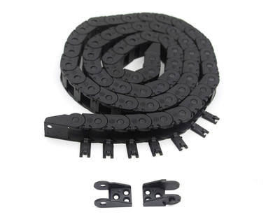 10Mm X 11Mm Length 1Meter Black Plastic Open Type Cable Wire Carrier Drag Chain