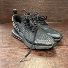 Nike Air Max 270 Iridescent Youth Shoes Size 5.5Y Black Athletic Sneaker