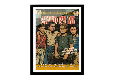 Stand by Me, Film, Popkultur Kunstdruck. Limitierte Auflage. Feldman. Phoenix 80er Jahre A2