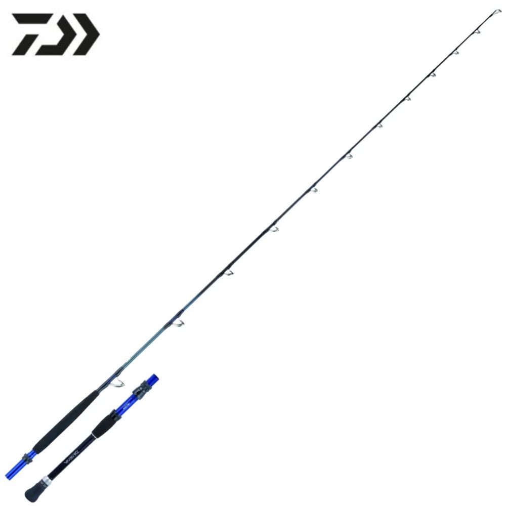 daiwa bottom fishing rod D-Wave Saltwater Spinning Rods Floating 7- 10 Ft 45 Bias Construction has greater strength and prevents twisting and ovalization Daiwa Sensor Boat AF bottom