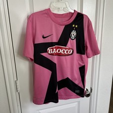 2011-2012 Nike Authentic Juventus Pink Balocco Away Kit Shirt Soccer Jersey