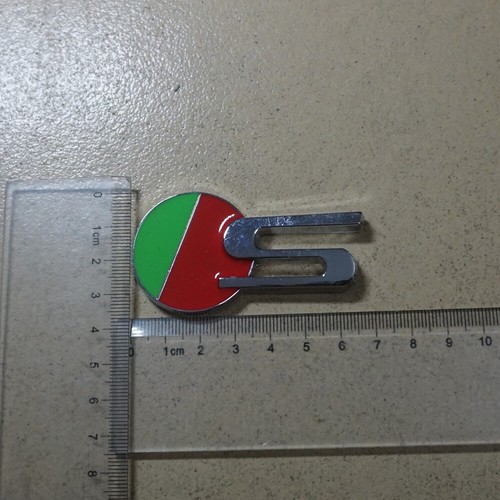 1x SSilver Chrome S Green Metal Front Grille Emblem Badge Turbo Hatchback Sports - Picture 3 of 18