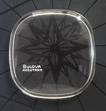 NEW SQUARE CRYSTAL (WITHOUT TENSION RING) FOR ACCUTRON MODEL 7323 OR 7396