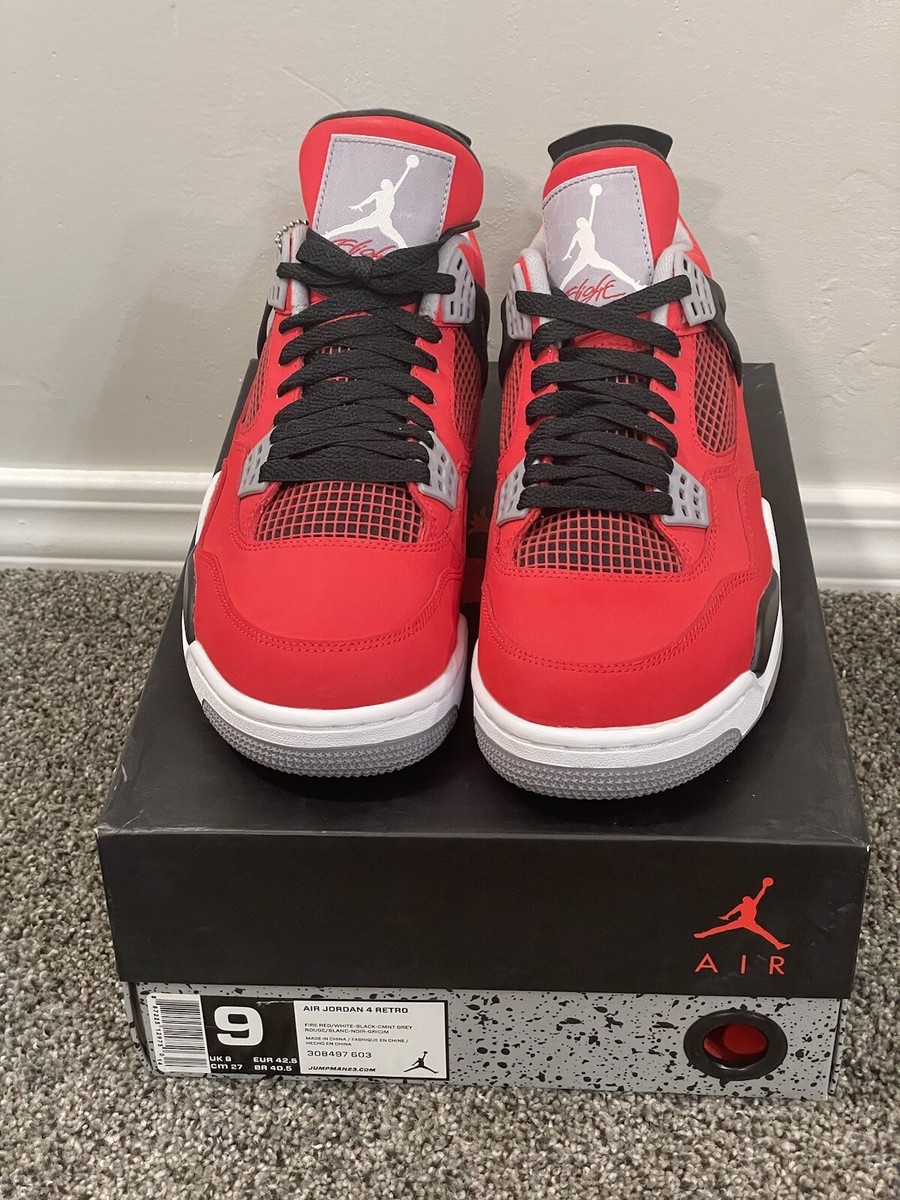 Nike Air Jordan Retro 4 Toro Bravo Red 308497-603 2013 NEW US9 | eBay