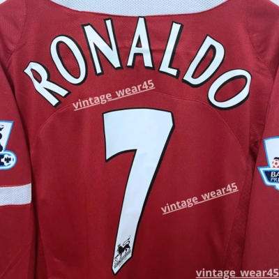Ronaldo #7 Manchester United 2004/2005 Red Premium Retro