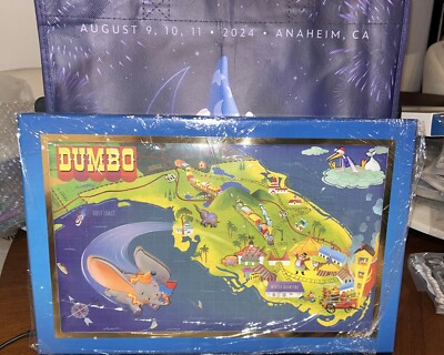 D23 Expo 2024 Disney Pin Maps MOG WDI Dumbo Elephant Box Set LE 400 NEW