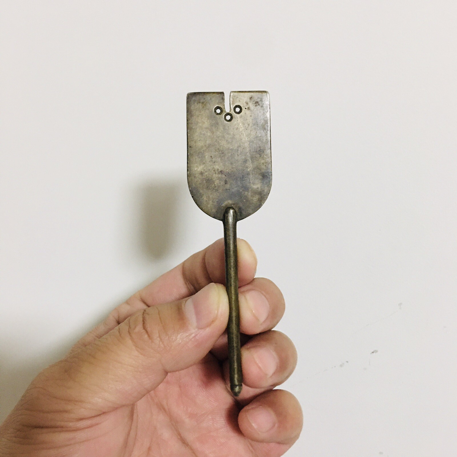 Rare Antique Chinese Copper Opi*m Clean Tool