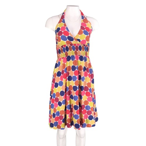 maeve polka dot halter dress Maeve Halter Drop-Waist Midi Dress In Multicolor - 68% Off