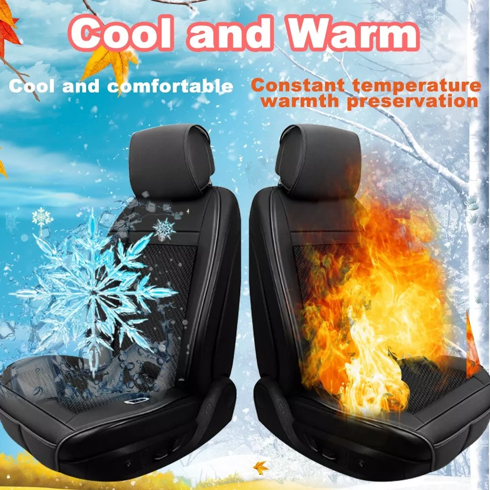 Cooling Car Seat Cushion Cover - 12V Air Ventilated Cooling Seat Cover for  Car, Ventilate Breathable Home and Office, Back Comfort, Air Flow Perfect