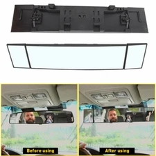 Car Large Vision Interior Rear View Mirror Angle Wide Blindspot Truck Van Pickup