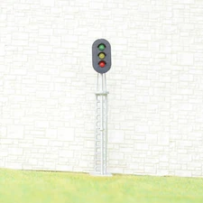 4 x OO / HO scale 3 aspects railroad signals G/Y/R 12V block signal LEDs made #3