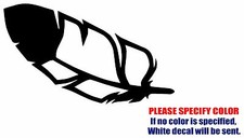 FEATHER Graphic Die Cut decal sticker Car Truck Boat Window Bumper Laptop 12"