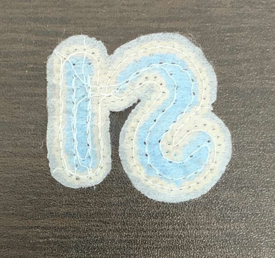 SI Or IS Blue And Yellow Sequin Sew On Patch - Image 3 of 4