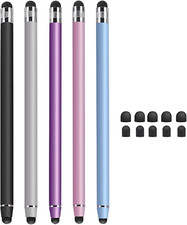 5 Pezzi Penna Touch,Penna Stilo,2 in 1 Pennino Capacitivo,Compatibile Con Tutti 