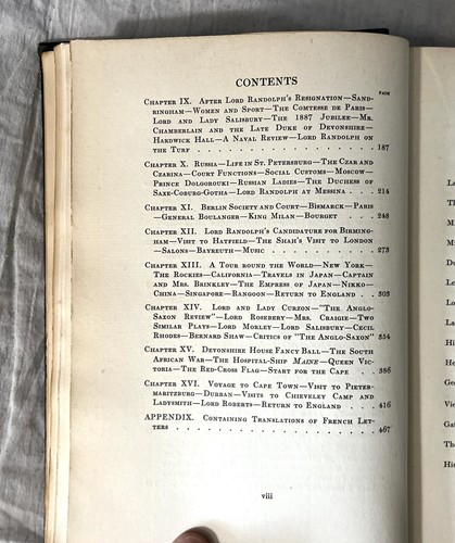The Reminiscences Of Lady Randolph Churchill by Mrs. George Cornwallis-West 1908 - Picture 11 of 21
