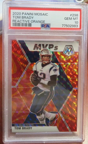 G918 2020 MOSAIC TOM BRADY #298 REACTIVE ORANGE