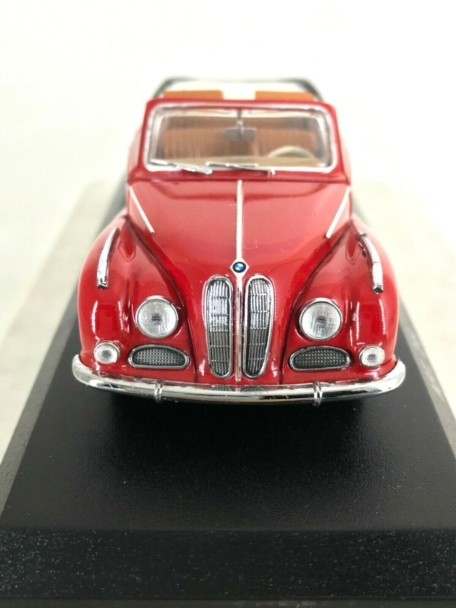 BMW 502 coupe cabrioletミニカー Detail Cars 1:43 BMW 502 Cabrio Convertible Top Down Red w