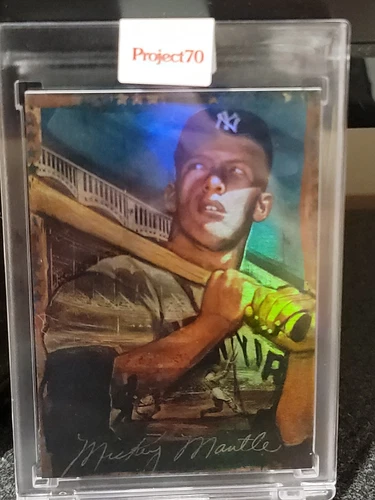 2021 Topps Project 70 Mickey Mantle 100  - Thiele -  Rainbow Foil 58/70 