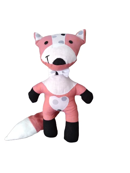 Soft Toy Handmade New Stuffed Animal Child Gift Fox Linen Material