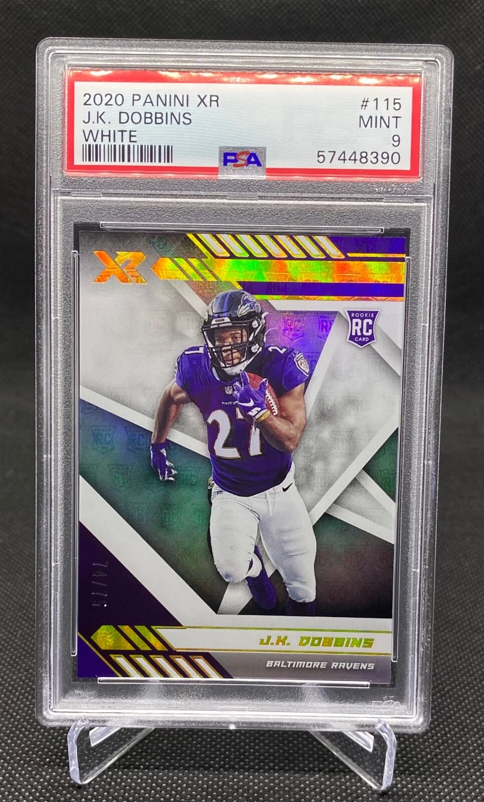 JK Dobbins Panini XR #115 White