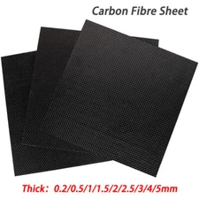 3K Full Carbon Fiber Plate Panel Sheet Board Composite Material Thick 0.2mm-5mm