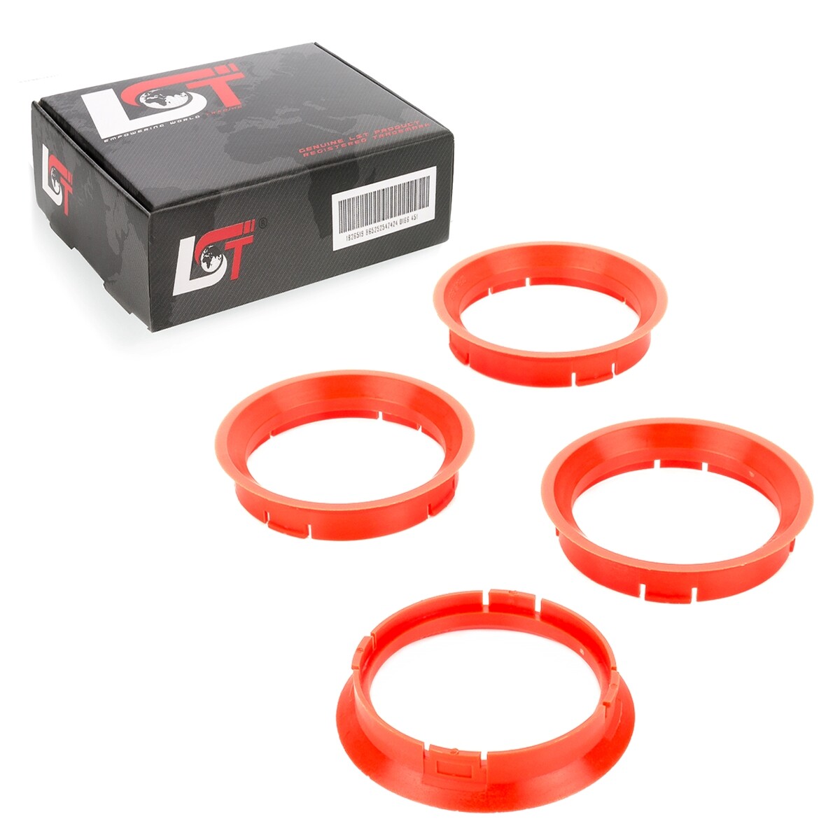 4X Centering Rings Spacers Aluminum Rims Ø 56.6 - Ø 64.0 Mm For Audi TT 8J 8N FV