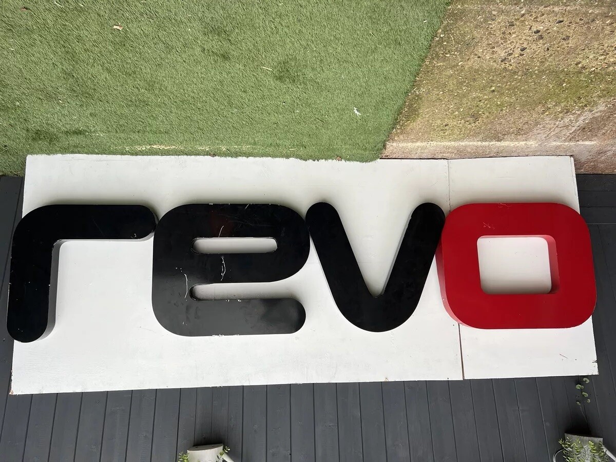 LARGE REVO TUNING CAR DEALERSHIP SHOWROOM SIGN GARAGE  WORKSHOP  Vw Ford Audi Rs