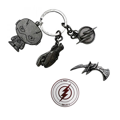 The Flash CHS Keychain and Pin Set Multi-Color