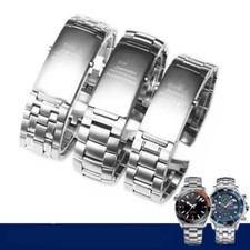 WATCH BAND BRACELET FOR OMEGA SPEEDMASTER 22MM SOLID LINK STAINLESS STEEL HEAVY