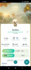 Pokemon Shiny Rufflet - TRADE 20k Or 1 Mill Dust - Pls Read Item Description