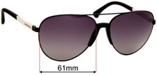SFx Replacement Sunglass Lenses fits Emporio Armani EA2059 - 61mm Wide