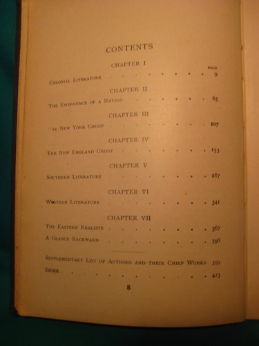 History of American Literature by Reuben Halleck-Harcover-Published 1911 - Bild 5 von 10